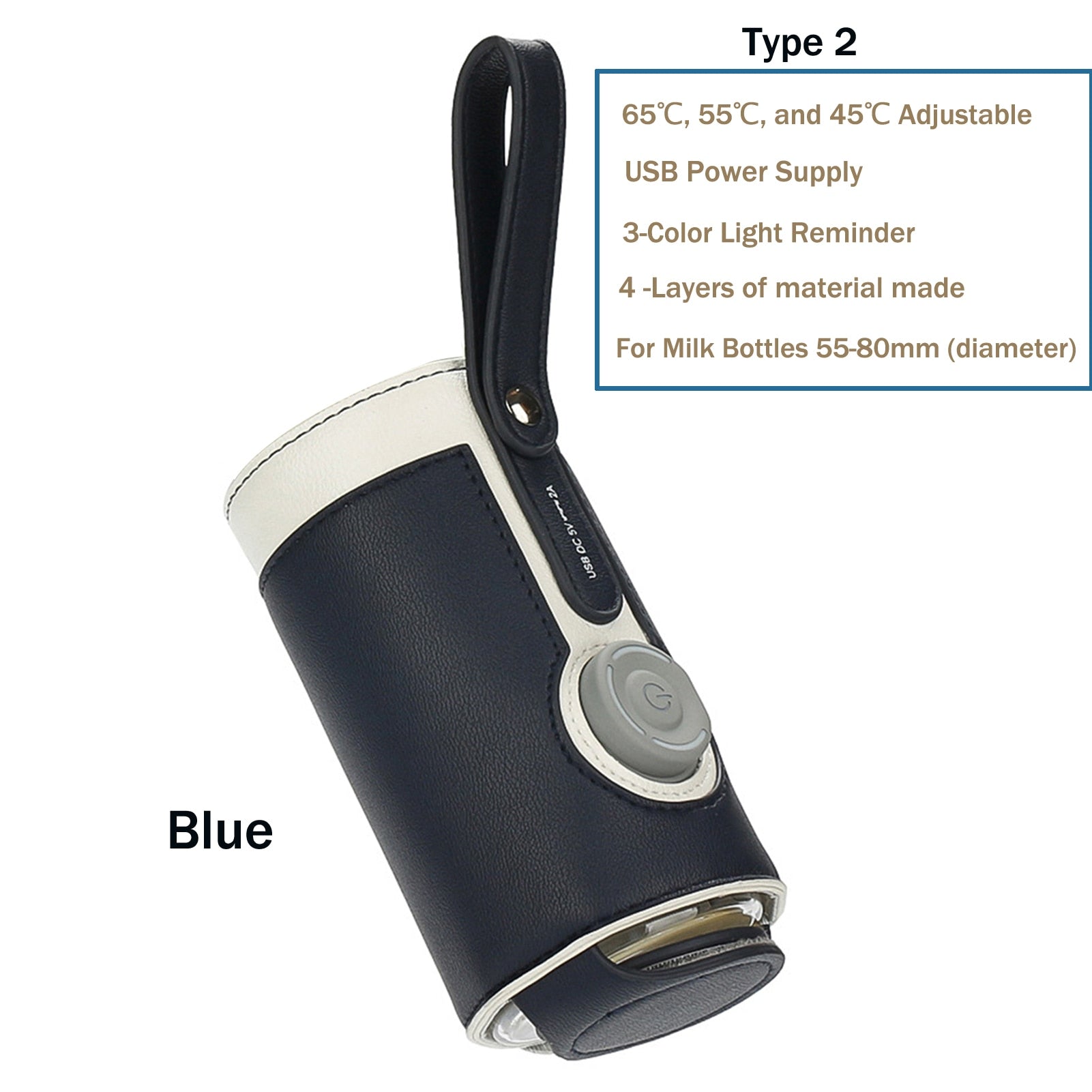 Baby Bottle Warmer Milk Heating Keeper with Constant Temperature Warming for Breastfeeding Night Feeding Daily Use Travel