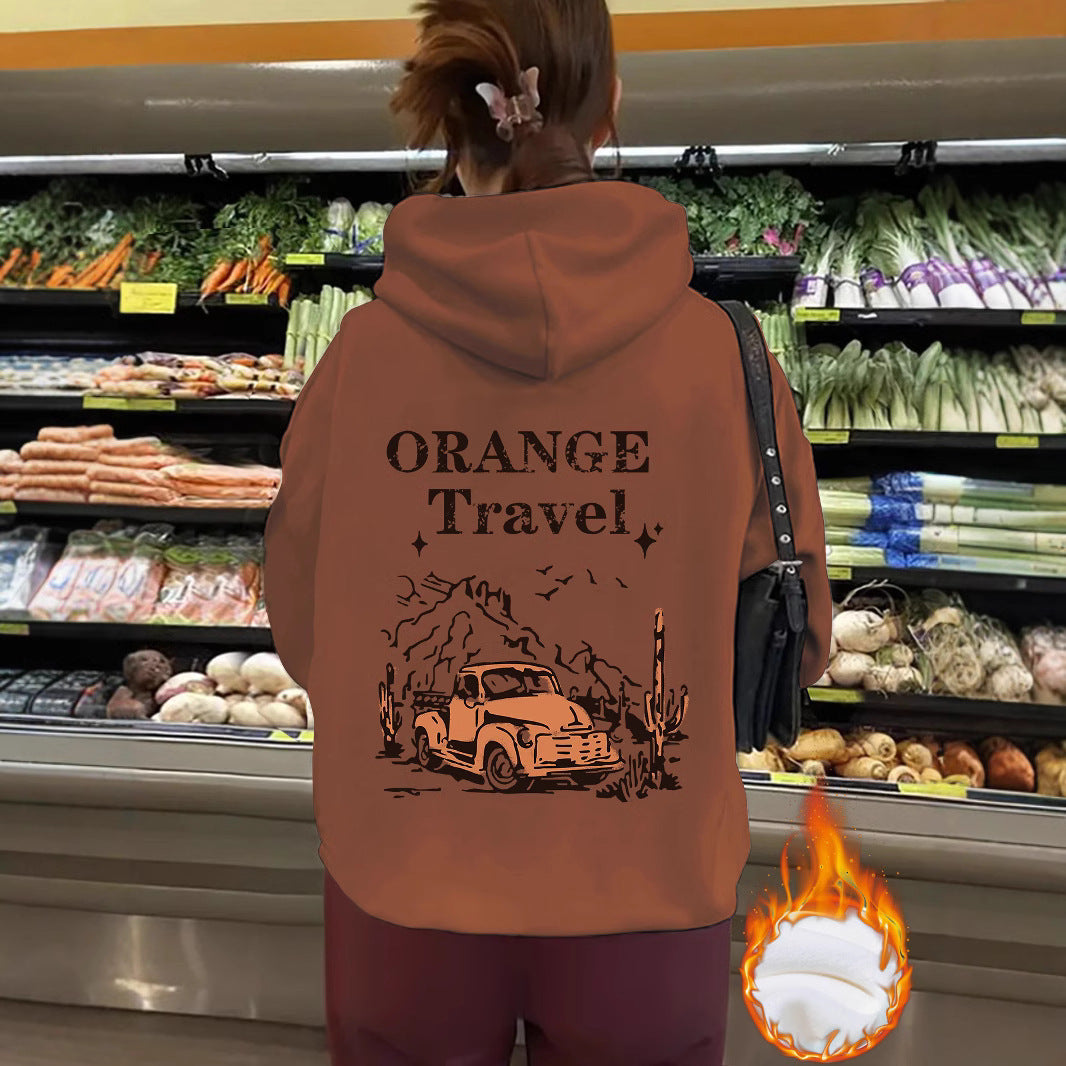 ORANGE Travel hoodie