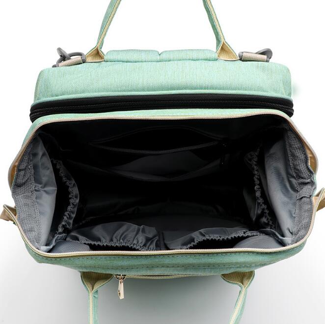 3-in-1 Baby Folding Travel Crib | Diaper Changing Table + Portable Bassinet + Large Capacity Mommy Bag