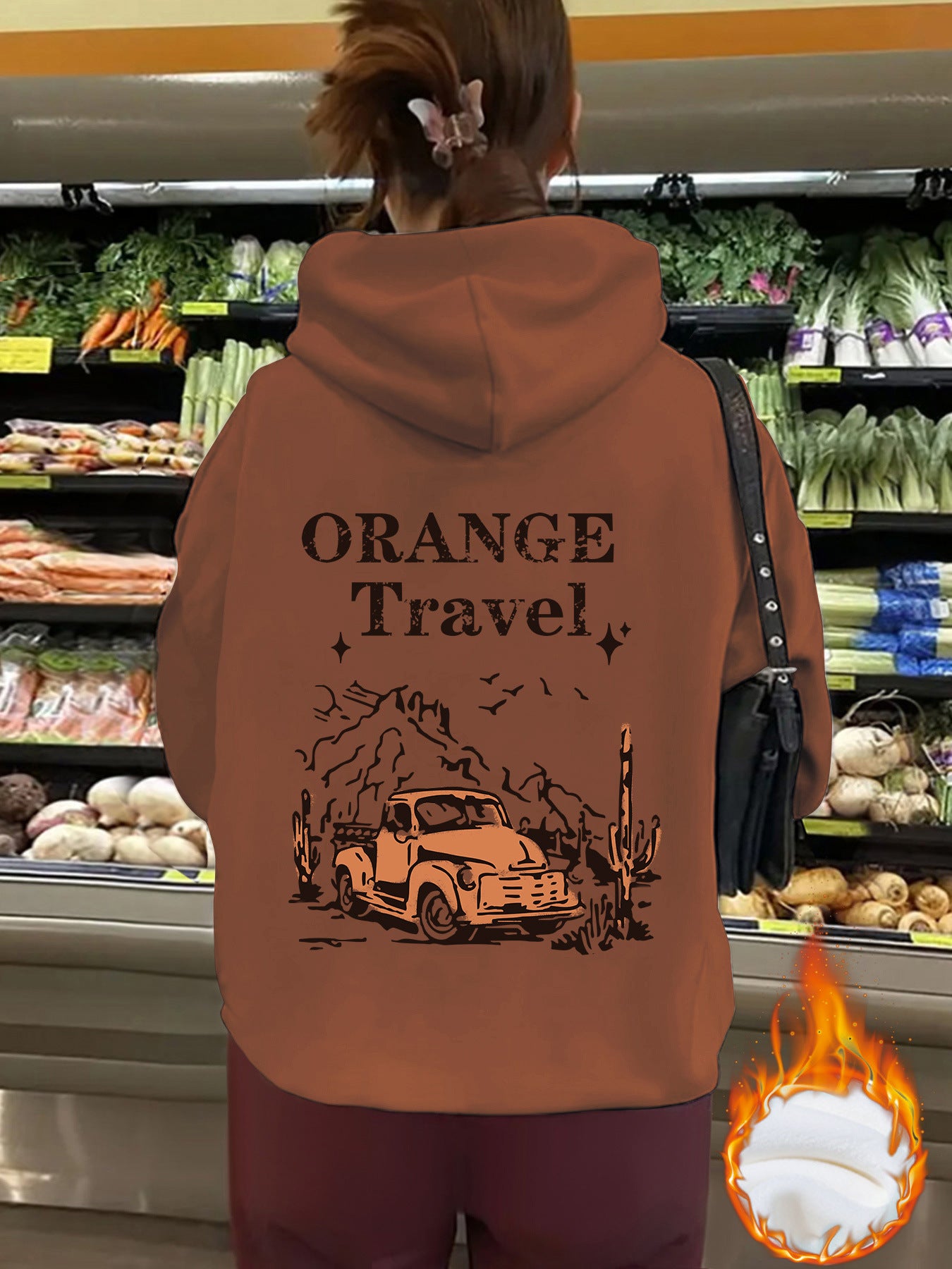 ORANGE Travel hoodie